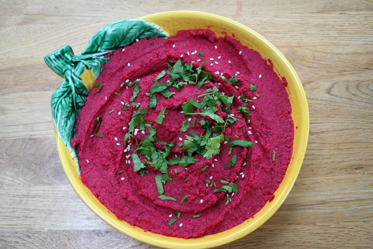 Hummus de betarraga